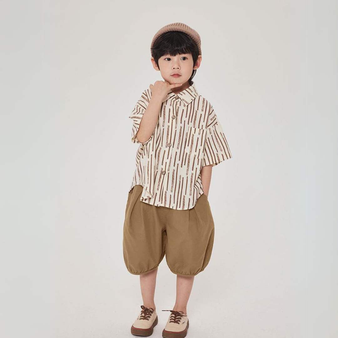 ウッドストライプシャツ
