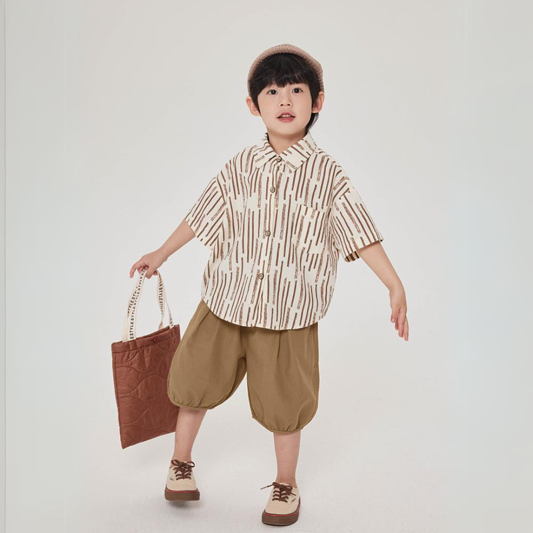 ウッドストライプシャツ