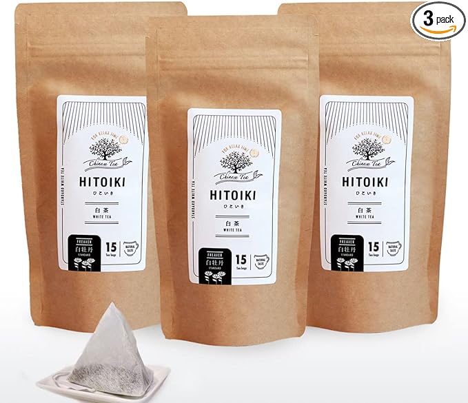 【送料無料】HITOIKI 白茶 ティーバッグ (白牡丹, (2gx15T) ) 福鼎白茶 中国茶 日本基準茶葉加工 茶園提携