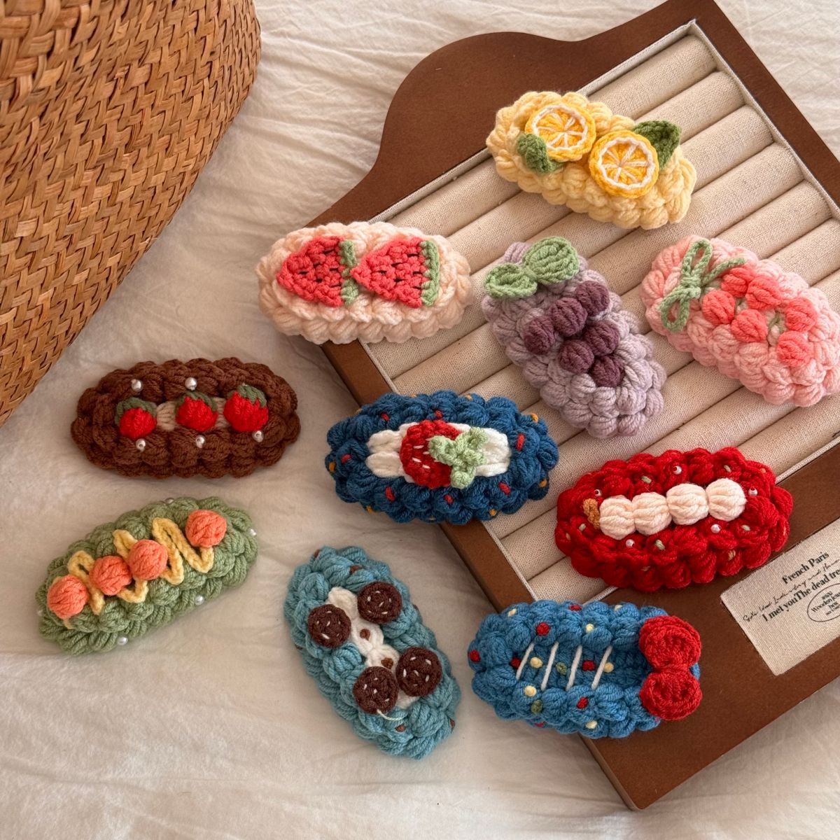 果実モチーフキッズヘアクリップ