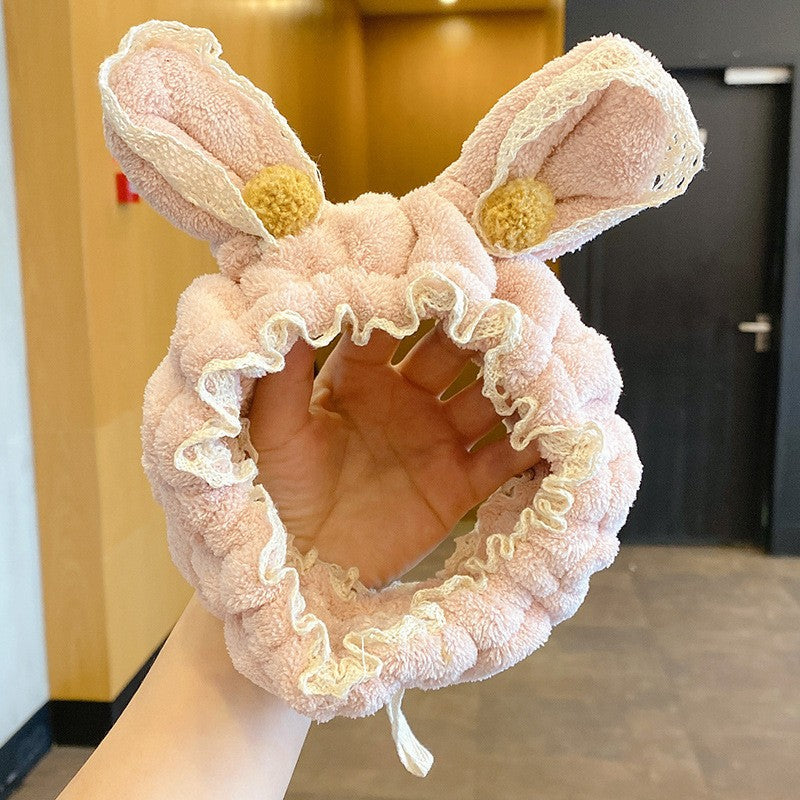 タオル ウサギ ヘアターバン