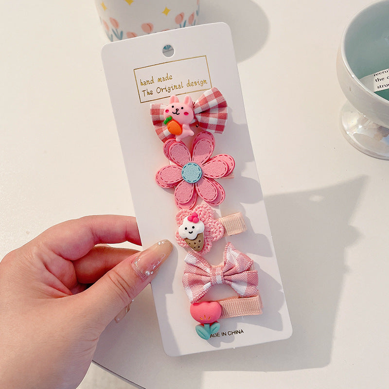 ベビーヘアクリップ x 5 セット