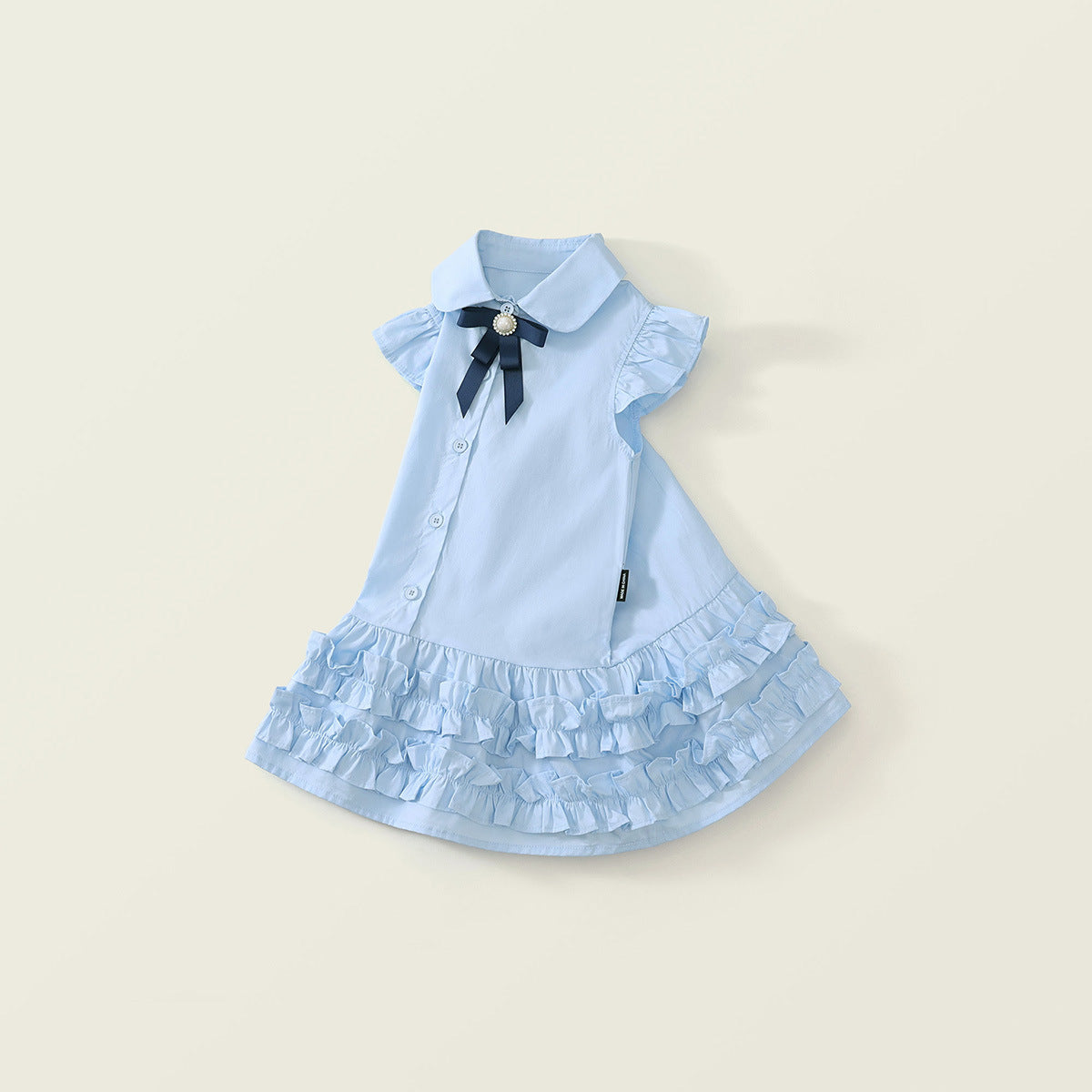 120㎝　フリルワンピース Biquette Club ワンピース フリル衿ワンピース キッズ 子供服