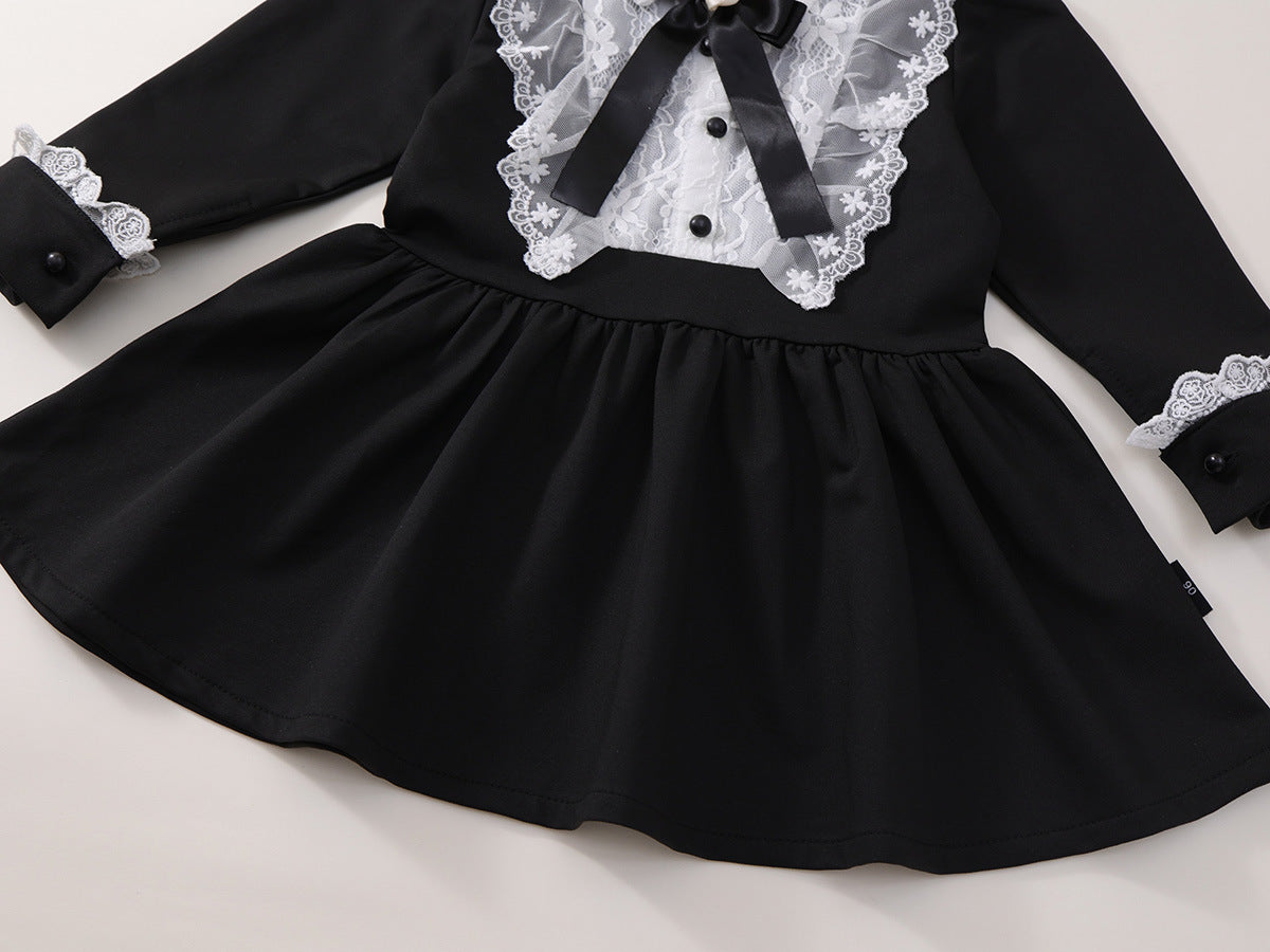 [90~140]レースカラー フォーマルワンピース