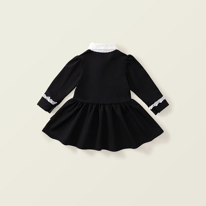 [90~140]レースカラー フォーマルワンピース